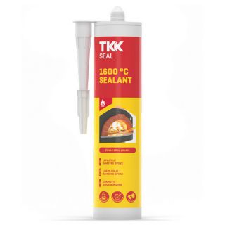 Σφραγιστική σιλικόνη υψηλής θερμοκρασίας φύσιγγα TKK TEKADOM 1600°C μαύρη 300ml 159546